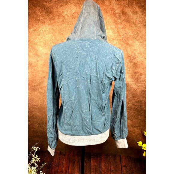 Chaser Coastal Cloth Zip Up Hoodie Jacket - Vintage Blue - size S - Picture 9 of 14